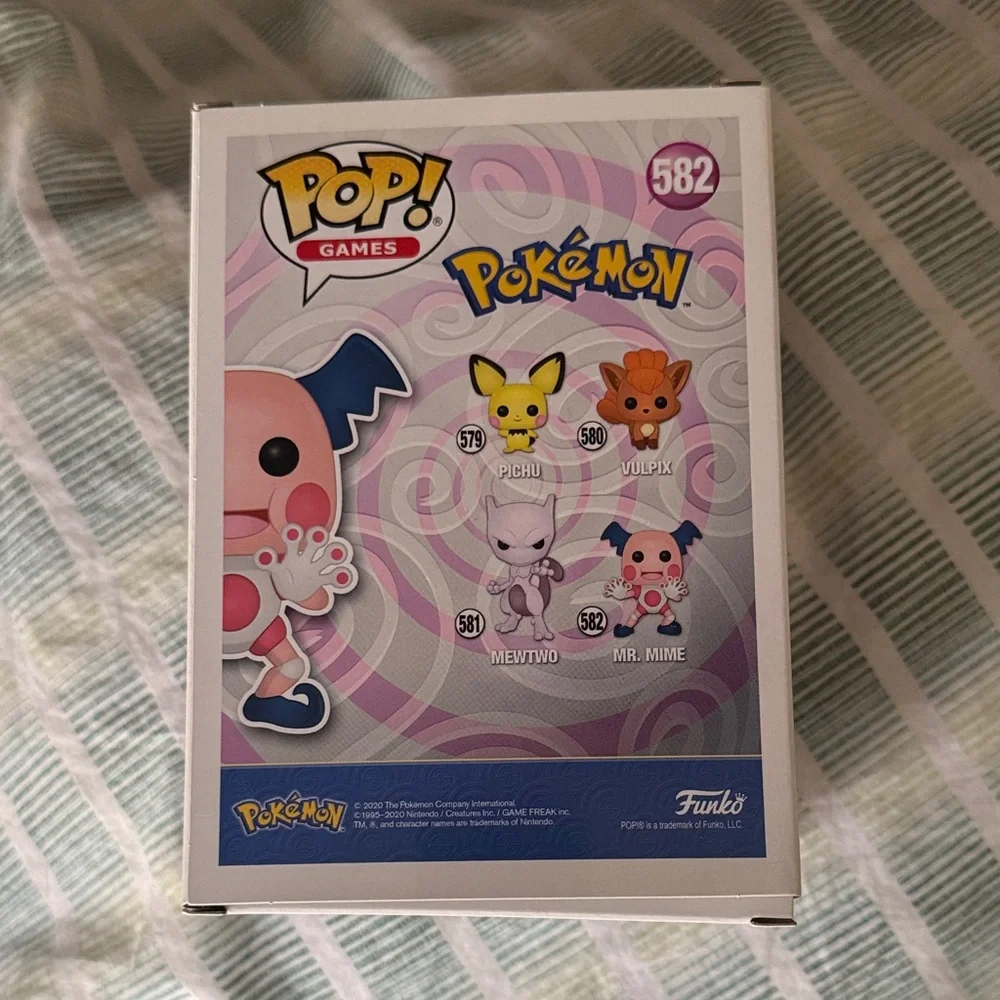 Funko Mr. Mime Vinyl Figure with Blue and Pink Accents - Picture 4 of 4